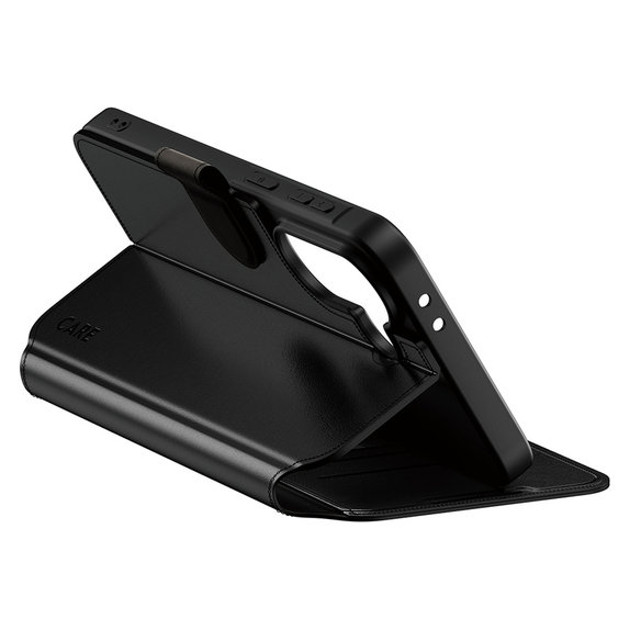 Hülle Wallet Kickstand für Samsung Galaxy A37, Schwarz, PanzerGlass