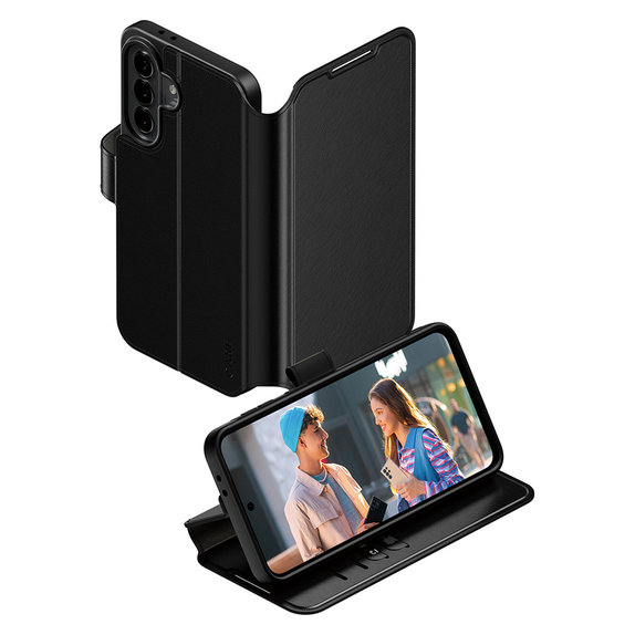 Hülle Wallet Kickstand für Samsung Galaxy A37, Schwarz, PanzerGlass