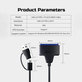 USB 3.0 / USB-C auf SATA Adapter für 2.5" und 3.5" HDD/SSD, mit Netzteil