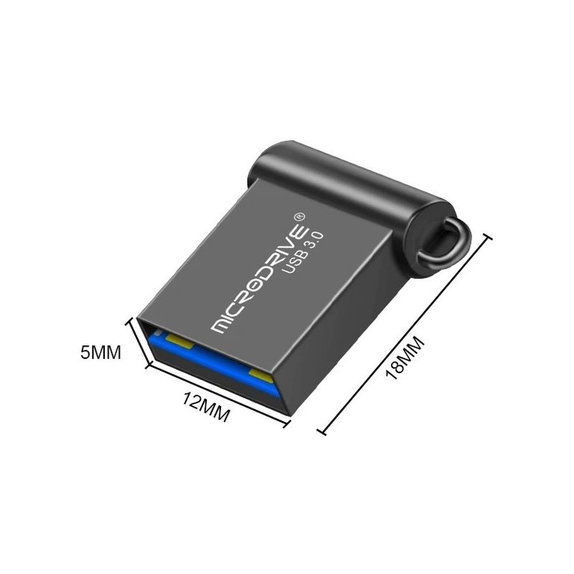 USB-Stick aus Metall, 64 GB, USB 3.0, silber