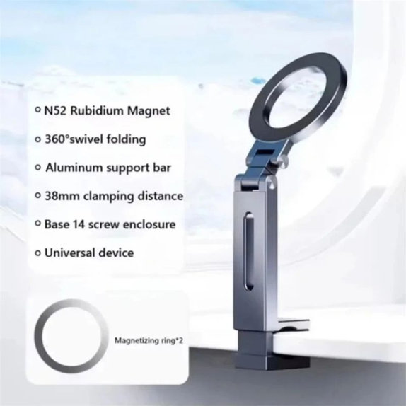 Universelle drehbare magnetische Handyhalterung, grau