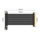 PCIe 4.0 x16 Riser-Kabel für Grafikkarte, 20cm, schwarz