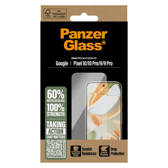 Panzerglas für Google Pixel 10/10 Pro/9/9 Pro, Klar, PanzerGlass