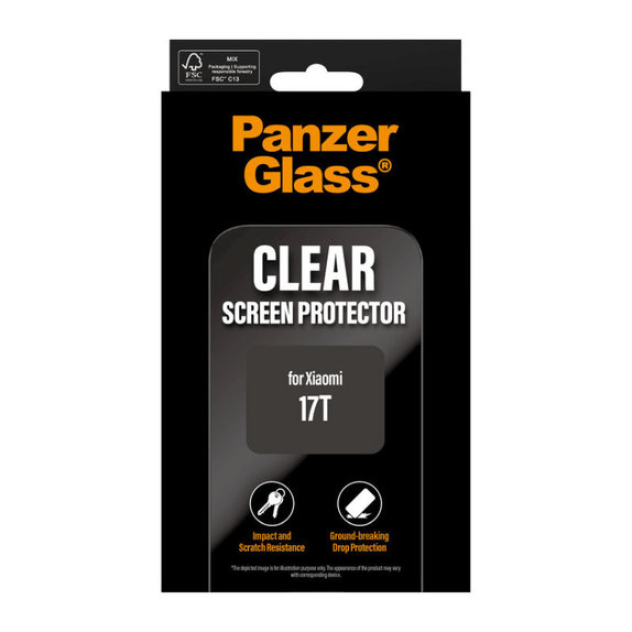 Panzerglas UWF für Xiaomi 17T, Schwarz, PanzerGlass