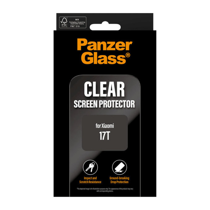Panzerglas UWF für Xiaomi 17T, Schwarz, PanzerGlass