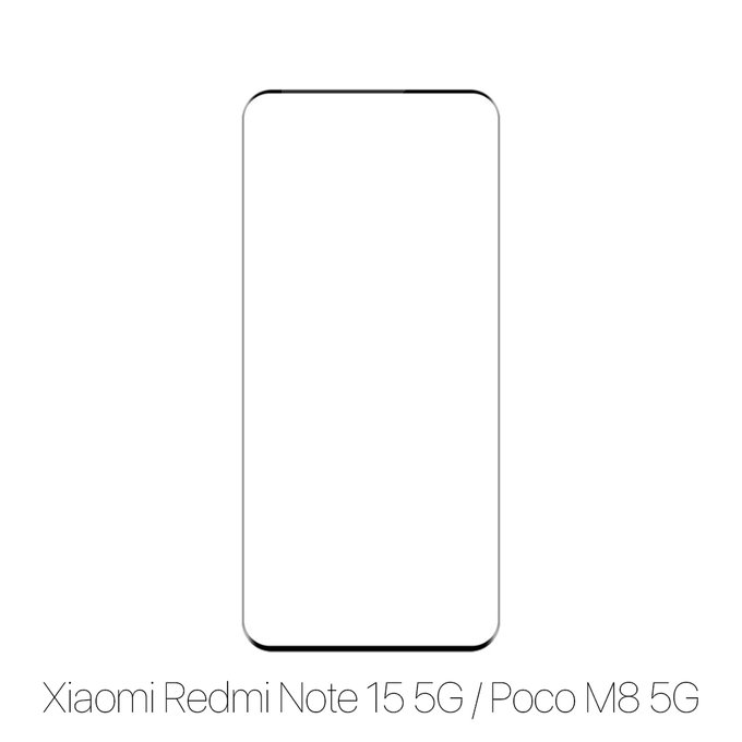 FixPremium FullCover Glass - Gehärtetes Glas für Xiaomi Redmi Note 15 5G, Poco M8 5G