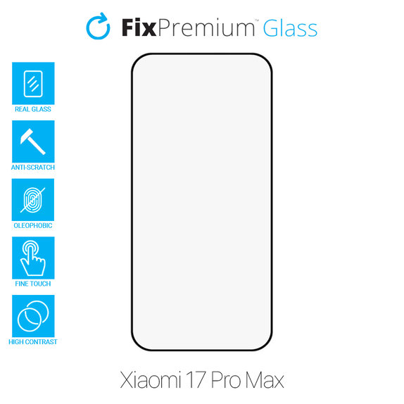 FixPremium FullCover Glass - Gehärtetes Glas für Xiaomi 17 Pro Max