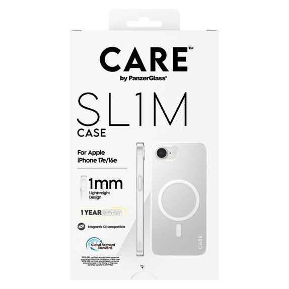 Hülle SL1M mit MagSAFE by PanzerGlass für iPhone 17e/16e, Transparent, PanzerGlass