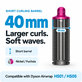Kurzer Lockenaufsatz für Dyson Airwrap HS01, HS05, 40 mm, Nickel / Fuchsia