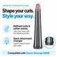 Konischer Lockenaufsatz für Dyson Airwrap HS05, Ceramic Pink / Rose Gold