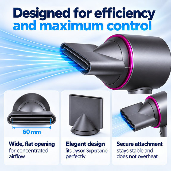 Styling-Düse für Dyson Supersonic HD01, HD03, HD07, HD15, HD16