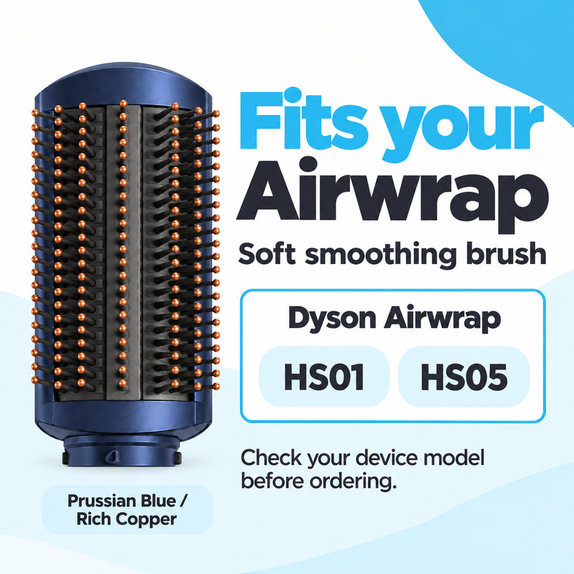 Weiche Smoothing-Bürste für Dyson Airwrap HS01, HS05, Prussian Blue / Rich Copper