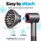Diffusor für Dyson Supersonic HD01, HD03, HD07, HD15, HD16, Black / Nickel