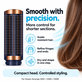 Kleine feste Smoothing-Bürste für Dyson Airwrap HS01, HS05, HS08, Prussian Blue / Rich Copper