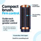 Kleine feste Smoothing-Bürste für Dyson Airwrap HS01, HS05, HS08, Prussian Blue / Rich Copper