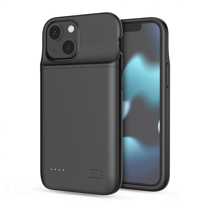 Powerbank Powercase 4700mAh für iPhone 12 Mini / 13 Mini, schwarz, Tech-Protect