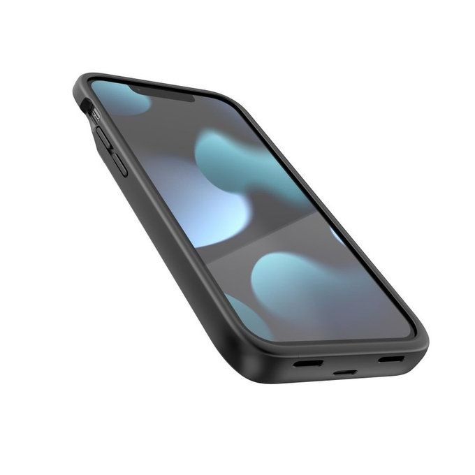 Powerbank Powercase 4700mAh für iPhone 12 Mini / 13 Mini, schwarz, Tech-Protect