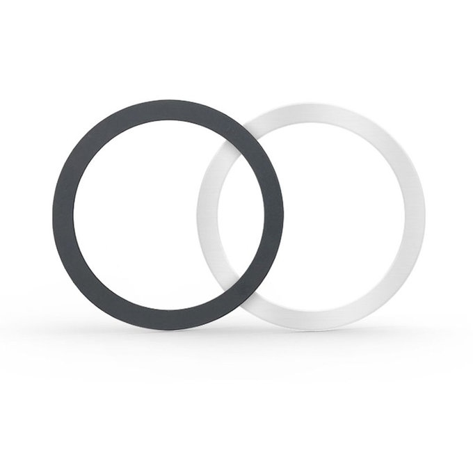 Magnetischer MagSafe-Ring MagMat MagSafe 2-PACK Black &, silber, Tech-Protect