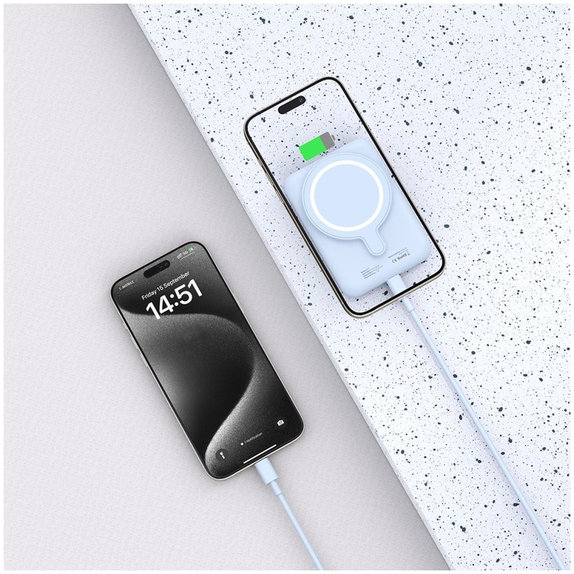 Powerbank PB10 Lifemag MagSafe 5000mAh, blau, Tech-Protect