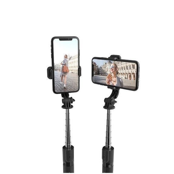 Selfie-Stick mit Stativ L02S, schwarz, Tech-Protect