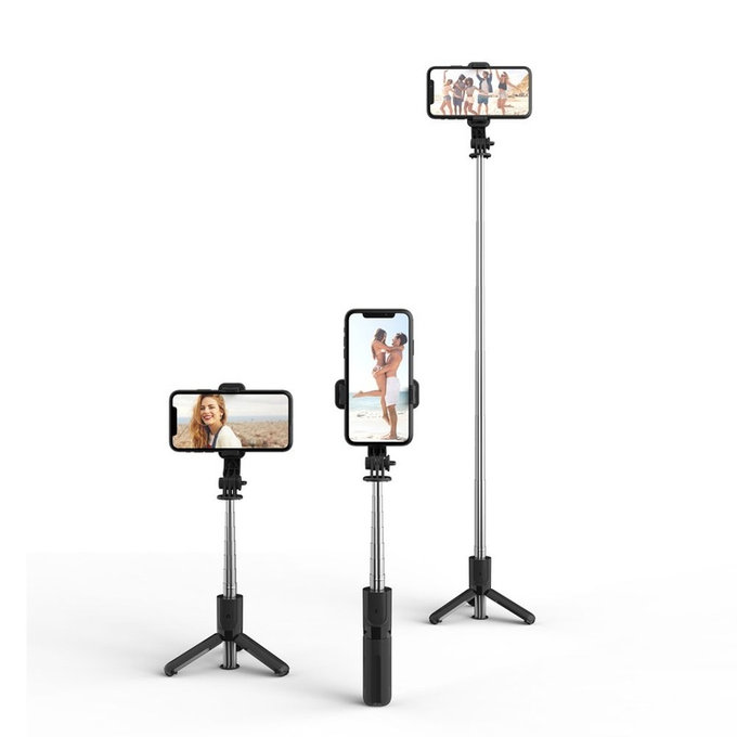 Selfie-Stick mit Stativ L02S, schwarz, Tech-Protect