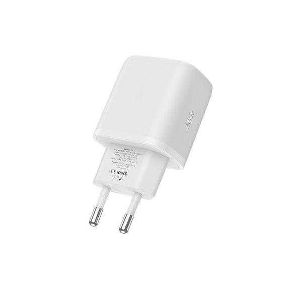 Netzladegerät C20W 2-PORT PD 20W / QC3.0 + Lightning Cable, weiß, Tech-Protect