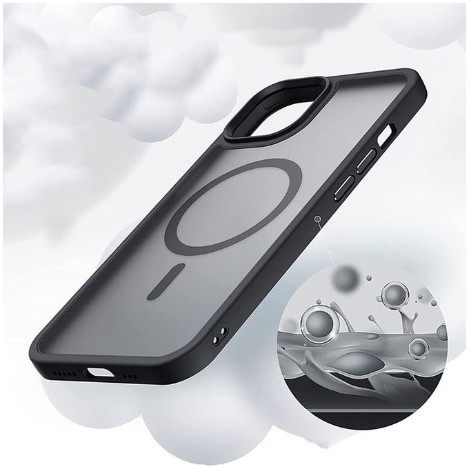 Hülle MagMat MagSafe für iPhone 13 Mini, Matte Black, Tech-Protect