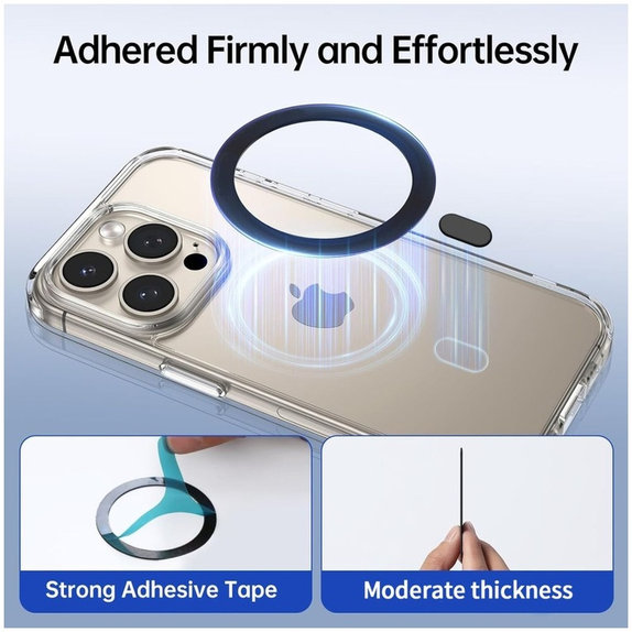 Magnetischer MagSafe-Ring MagMat MagSafe, schwarz, Tech-Protect