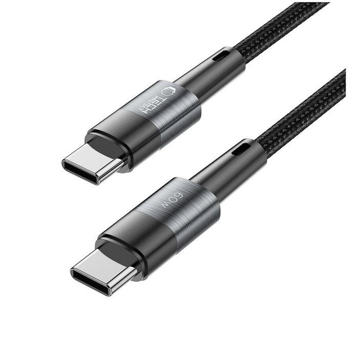 Kabel Ultraboost USB-C Cable PD 60W / 3A 25CM, grau, Tech-Protect