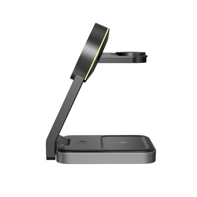 Kabelloses Ladegerät QI15W-A28 3IN1 Magnetic MagSafe, schwarz, Tech-Protect