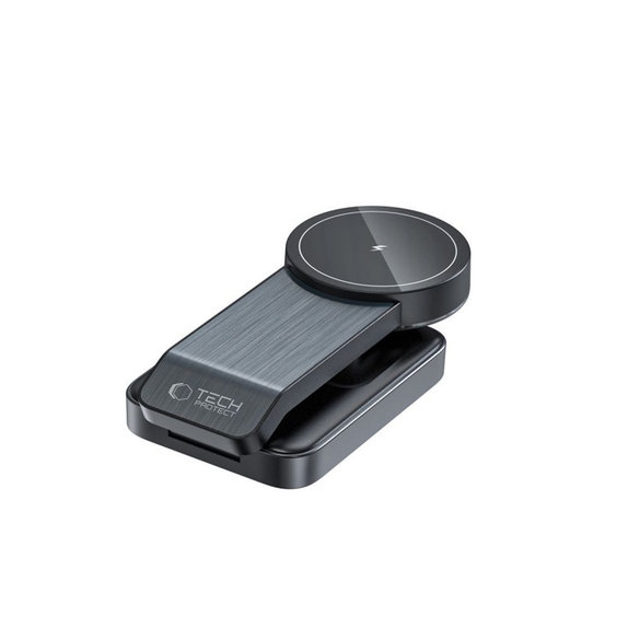 Kabelloses Ladegerät QI15W-A28 3IN1 Magnetic MagSafe, schwarz, Tech-Protect