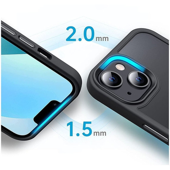 Hülle MagMat MagSafe für iPhone 7 / 8 / SE 2020 / 2022, Matte Black, Tech-Protect