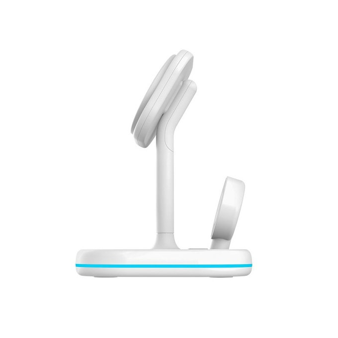 Kabelloses Ladegerät QI15W-A27 3IN1 Magnetic MagSafe, weiß, Tech-Protect