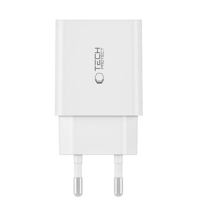 Netzladegerät C35W 2-PORT PD 35W + USB-C Cable, weiß, Tech-Protect