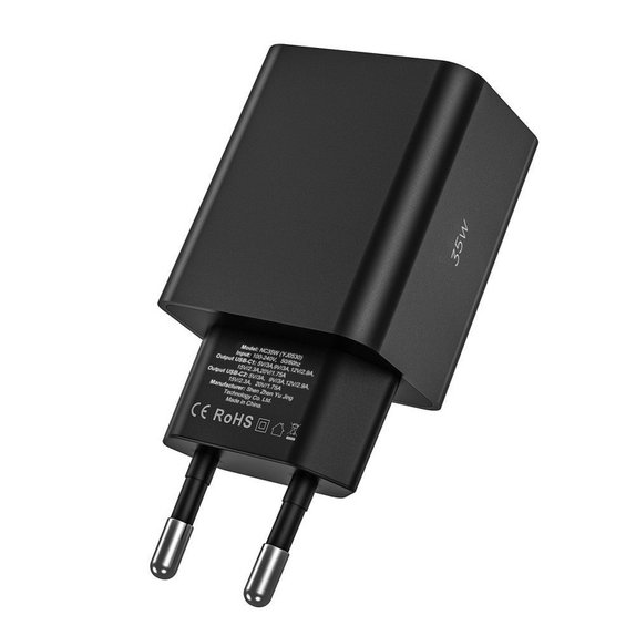 Netzladegerät C35W 2-PORT PD 35W + USB-C Cable, weiß, Tech-Protect