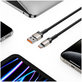 Kabel Ultraboost Evo USB-C Cable 100W/5A 200cm, Titanium, Tech-Protect