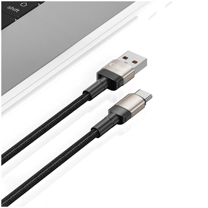 Kabel Ultraboost Evo USB-C Cable 100W/5A 100cm, Titanium, Tech-Protect