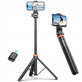 Selfie-Stick mit Stativ L03S, weiß, Tech-Protect