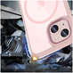 Hülle MagMat MagSafe für iPhone 15, rosa/transparent, Tech-Protect