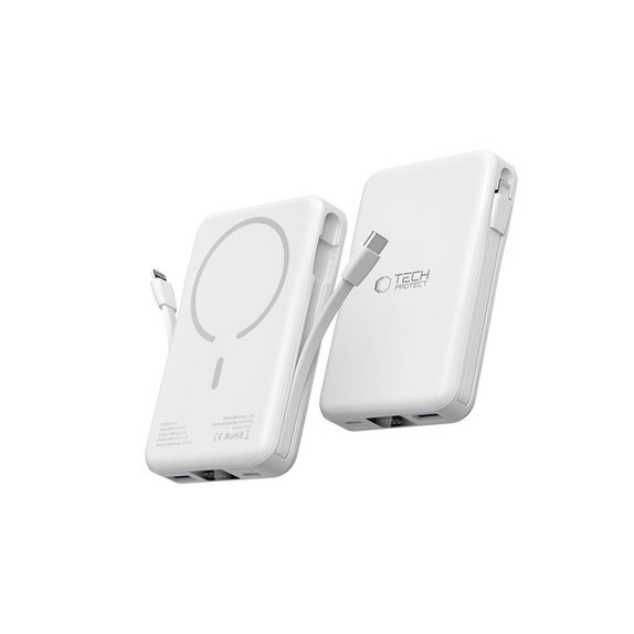 Powerbank PB31 Lifemag MagSafe 10000mAh, weiß, Tech-Protect
