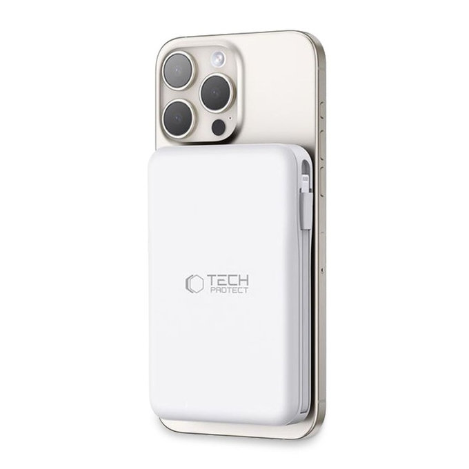 Powerbank PB31 Lifemag MagSafe 10000mAh, weiß, Tech-Protect