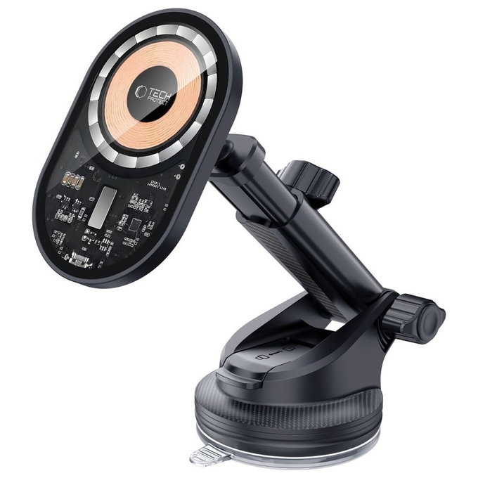 Autohalterung MM15W-V6 Magnetic MagSafe Dashboard & Vent 15W, Black/Interior, Tech-Protect