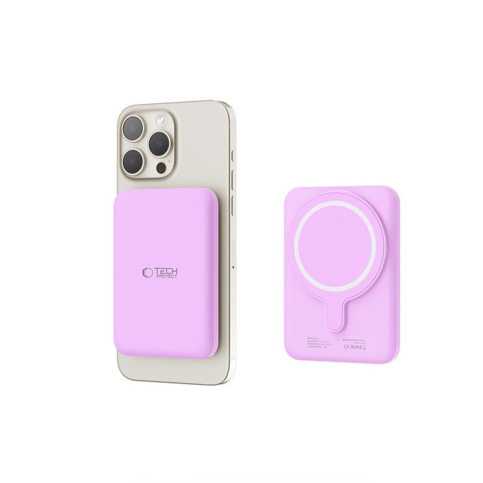 Powerbank PB10 Lifemag MagSafe 5000mAh, Lilac, Tech-Protect