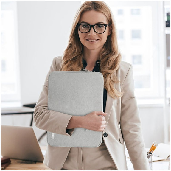 Laptop-Hülle Sleevy 13-14, Crayon Grey, Tech-Protect