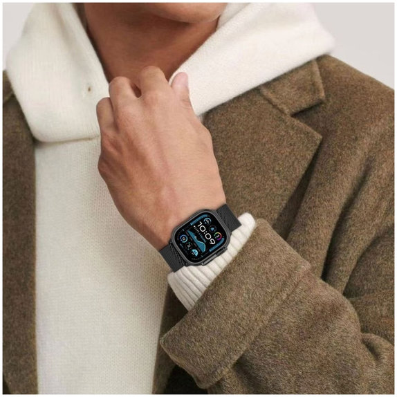 Armband Milano für Apple Watch 8 / 9 / 10 / 11 / SE / Ultra (44 / 45 / 46 / 49 mm), Titanium, Tech-Protect