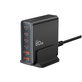 Netzladegerät DC80W-GAN 6-PORT PD 80W / QC3.0, schwarz, Tech-Protect