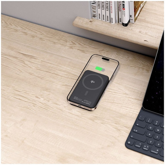 Powerbank PB24 Lifemag Qi2 MagSafe 10000mAh, schwarz, Tech-Protect