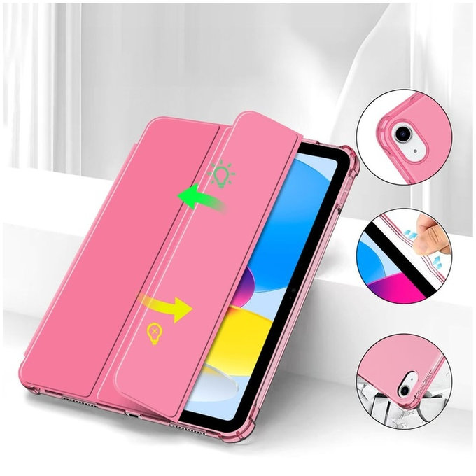 Hülle Sc Pen Hybrid für iPad 10.9" 10 / 2022 / 11" 11 / 2025, Crystal Magenta, Tech-Protect