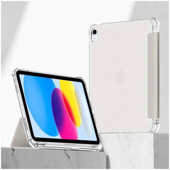 Hülle Sc Pen Hybrid für iPad 10.9" 10 / 2022 / 11" 11 / 2025, Crystal Silver, Tech-Protect