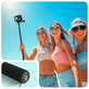 Selfie-Stick mit Stativ GA100 für GoPro / DJI / INSTA360, schwarz, Tech-Protect